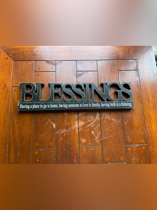 Other - Blessings Table/Wall Sign - Black Decorative